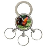 Rooster 3-Ring Key Chain