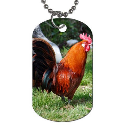 Rooster Dog Tag (Two Sides) from ArtsNow.com Front