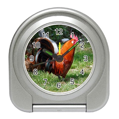 Rooster Travel Alarm Clock from ArtsNow.com Front