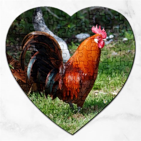 Rooster Jigsaw Puzzle (Heart) from ArtsNow.com Front
