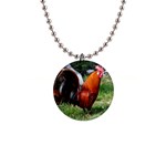 Rooster 1  Button Necklace
