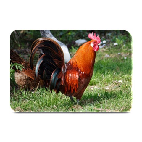 Rooster Plate Mat from ArtsNow.com 18 x12  Plate Mat