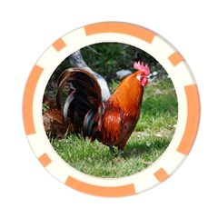 Rooster Poker Chip Card Guard from ArtsNow.com Back