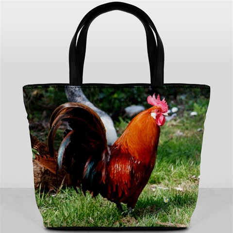 Rooster Bucket Bag from ArtsNow.com Front