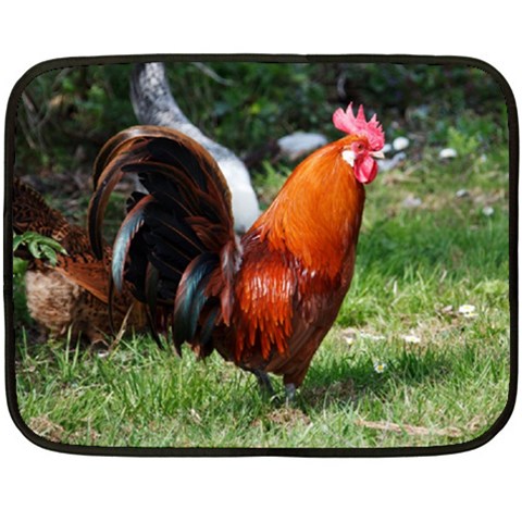 Rooster Fleece Blanket (Mini) from ArtsNow.com 35 x27  Blanket