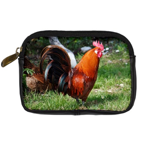 Rooster Digital Camera Leather Case from ArtsNow.com Front