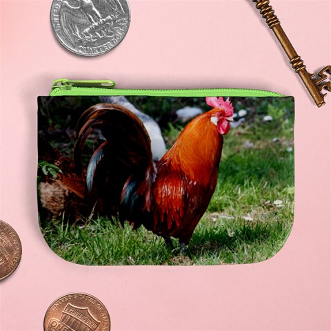 Rooster Mini Coin Purse from ArtsNow.com Front