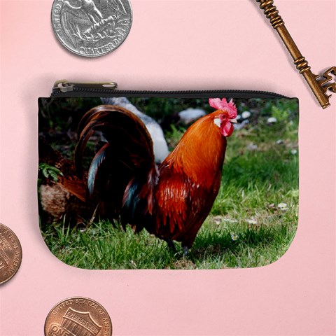Rooster Mini Coin Purse from ArtsNow.com Front