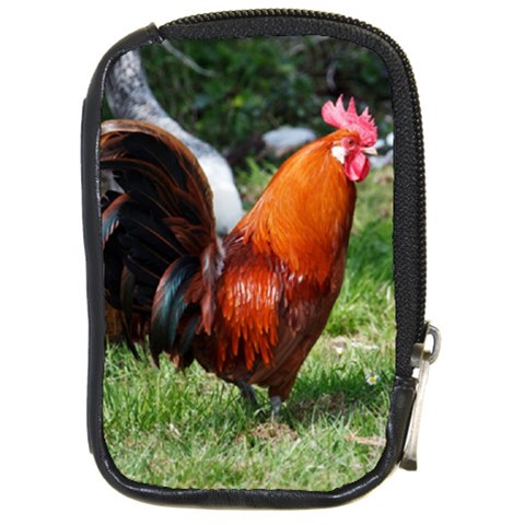 Rooster Compact Camera Leather Case from ArtsNow.com Front