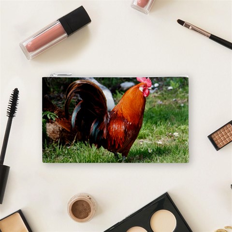 Rooster Cosmetic Bag (Small) from ArtsNow.com Front