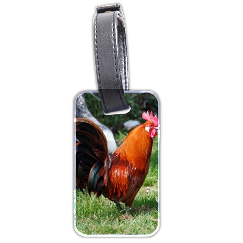 Rooster Luggage Tag (two sides) from ArtsNow.com Front
