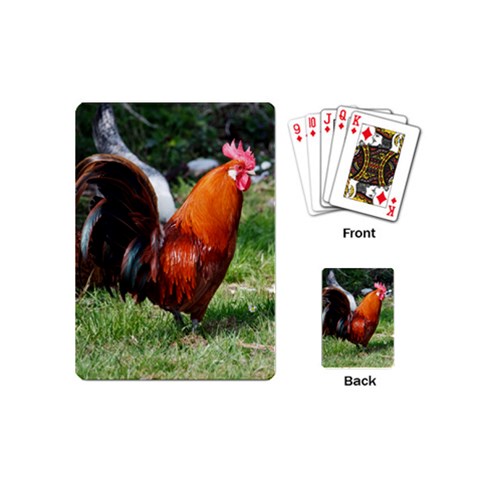 Rooster Playing Cards (Mini) from ArtsNow.com Back