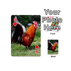 Rooster Playing Cards 54 (Mini) from ArtsNow.com Front - Heart8