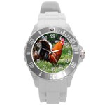 Rooster Round Plastic Sport Watch (L)