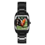 Rooster Stainless Steel Barrel Watch