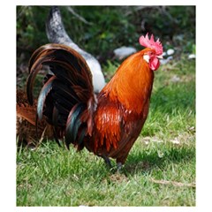 Rooster Drawstring Pouch (Medium) from ArtsNow.com Back