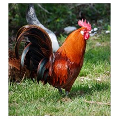 Rooster Drawstring Pouch (Large) from ArtsNow.com Back