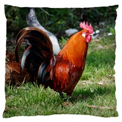 Rooster Standard Flano Cushion Case (Two Sides) from ArtsNow.com Back