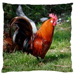 Rooster Large Flano Cushion Case (One Side)