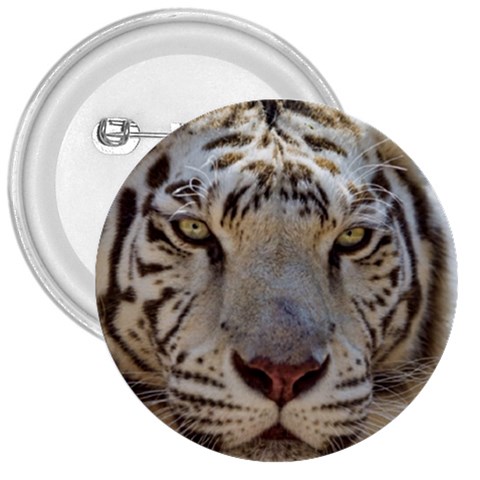 White Tiger 2 3  Button from ArtsNow.com Front