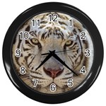 White Tiger 2 Wall Clock (Black)