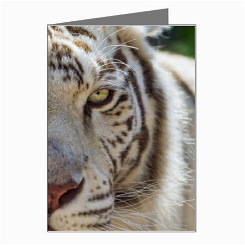 White Tiger 2 Greeting Card from ArtsNow.com Left