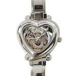 White Tiger 2 Heart Italian Charm Watch