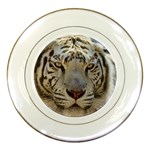 White Tiger 2 Porcelain Plate