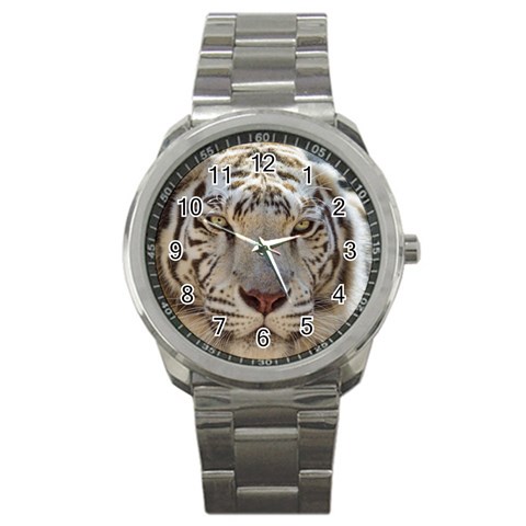 White Tiger 2 Sport Metal Watch from ArtsNow.com Front