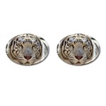 White Tiger 2 Cufflinks (Oval)