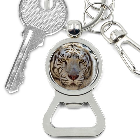 White Tiger 2 Bottle Opener Key Chain from ArtsNow.com Front