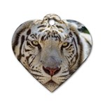White Tiger 2 Dog Tag Heart (Two Sides)