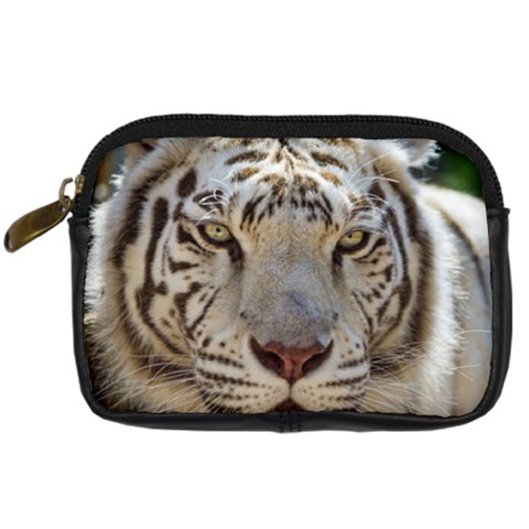 White Tiger 2 Digital Camera Leather Case from ArtsNow.com Front