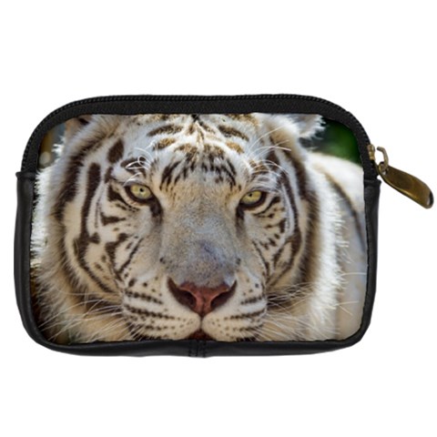 White Tiger 2 Digital Camera Leather Case from ArtsNow.com Back