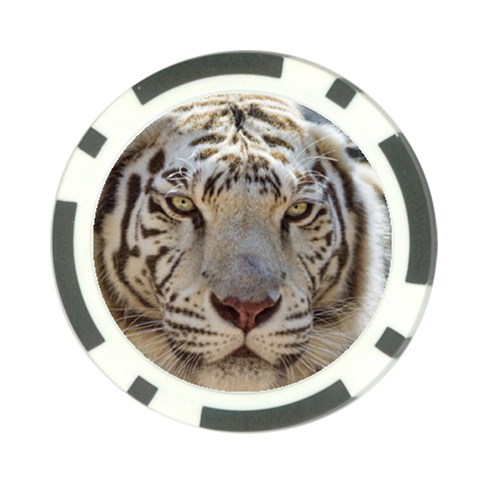White Tiger 2 Poker Chip Card Guard (10 pack) from ArtsNow.com Front