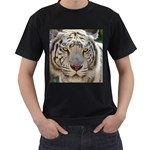 White Tiger 2 Men s T-Shirt (Black)
