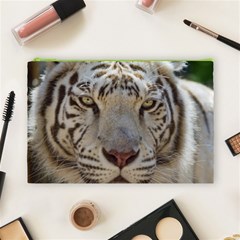 White Tiger 2 Cosmetic Bag (Large) from ArtsNow.com Front
