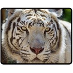 White Tiger 2 Fleece Blanket (Medium)
