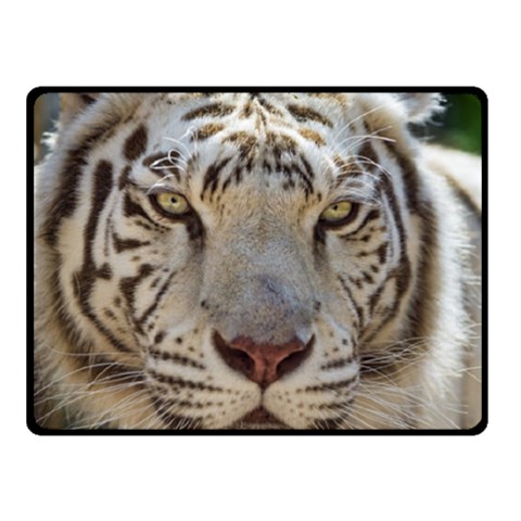 White Tiger 2 Fleece Blanket (Small) from ArtsNow.com 50 x40  Blanket Front