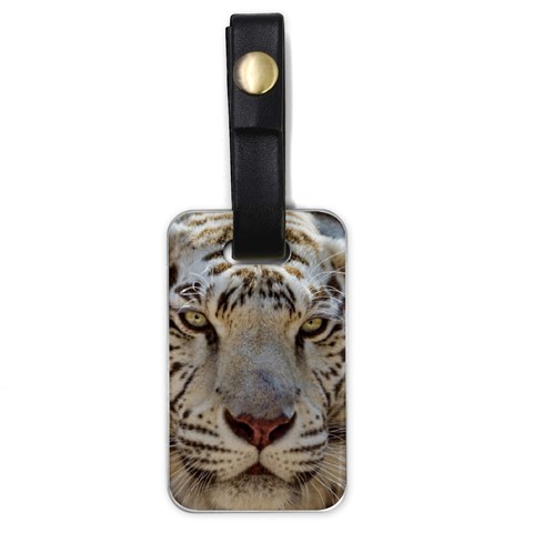 White Tiger 2 Luggage Tag (one side) from ArtsNow.com Front