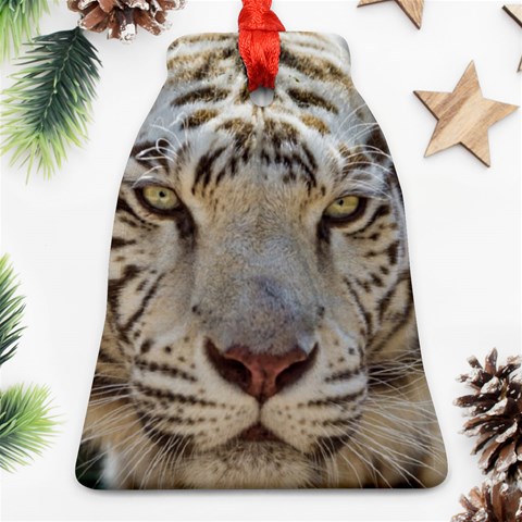 White Tiger 2 Bell Ornament (Two Sides) from ArtsNow.com Front