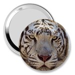 White Tiger 2 3  Handbag Mirror