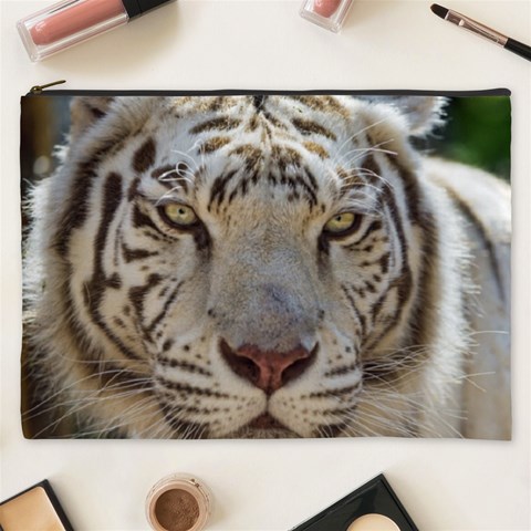 White Tiger 2 Cosmetic Bag (XXXL) from ArtsNow.com Front