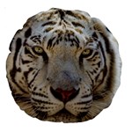 White Tiger 2 Large 18  Premium Round Cushion 