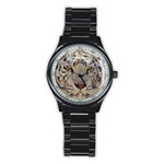 White Tiger 2 Stainless Steel Round Watch