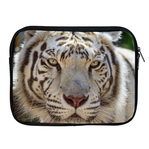 White Tiger 2 Apple iPad Zipper Case from ArtsNow.com Front