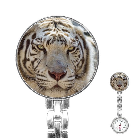 White Tiger 2 Stainless Steel Nurses Watch from ArtsNow.com Front