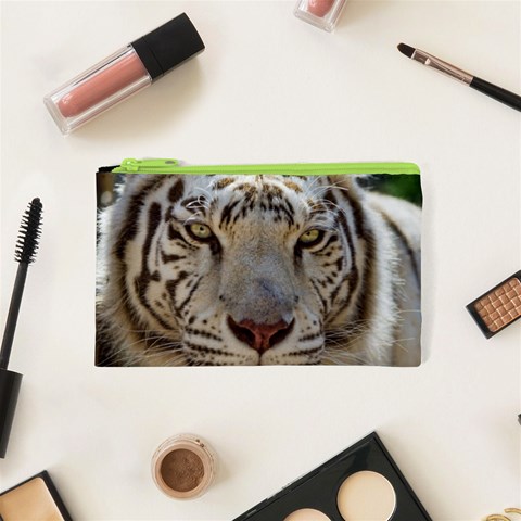 White Tiger 2 Cosmetic Bag (XS) from ArtsNow.com Front