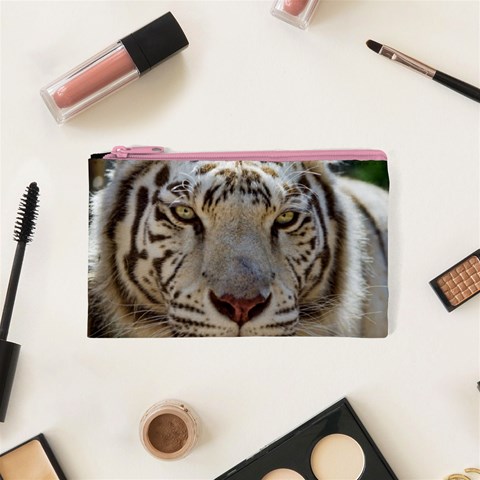 White Tiger 2 Cosmetic Bag (XS) from ArtsNow.com Front