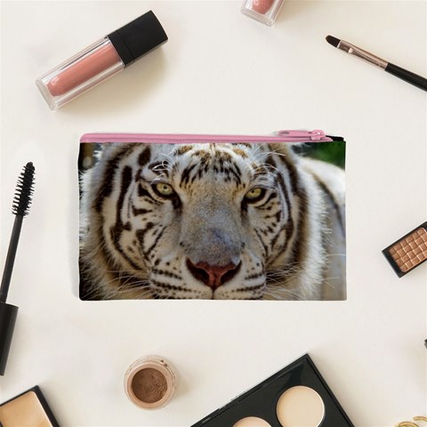 White Tiger 2 Cosmetic Bag (XS) from ArtsNow.com Back
